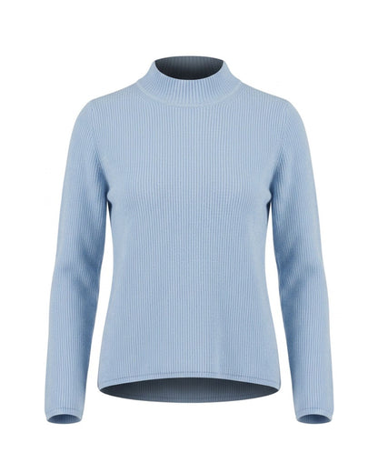 cashmere Feeling dames coltrui in zachte ribstof met lange mouwen verkocht door Marijke mode