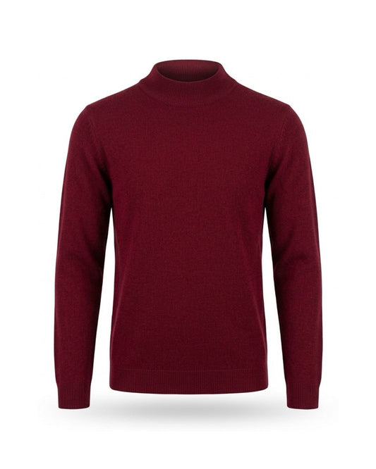 Zacht basic coltruitje van Cashmere Feeling met warme col Marijke Mode
