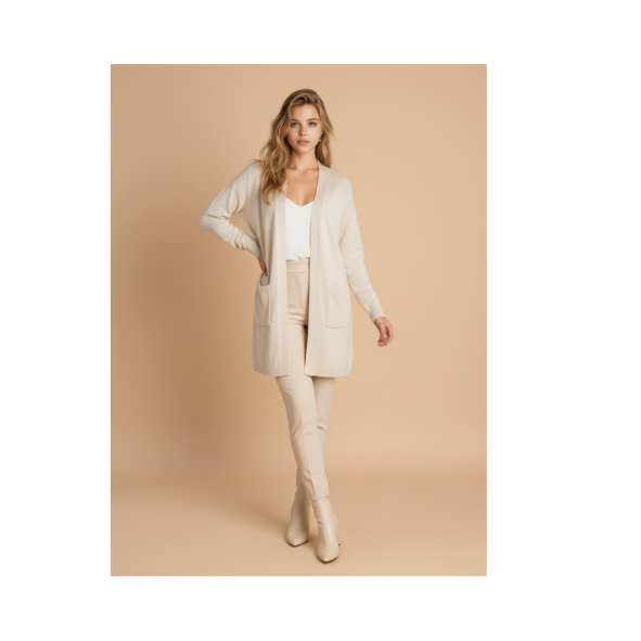 Cashmere Feeling Vest Creme