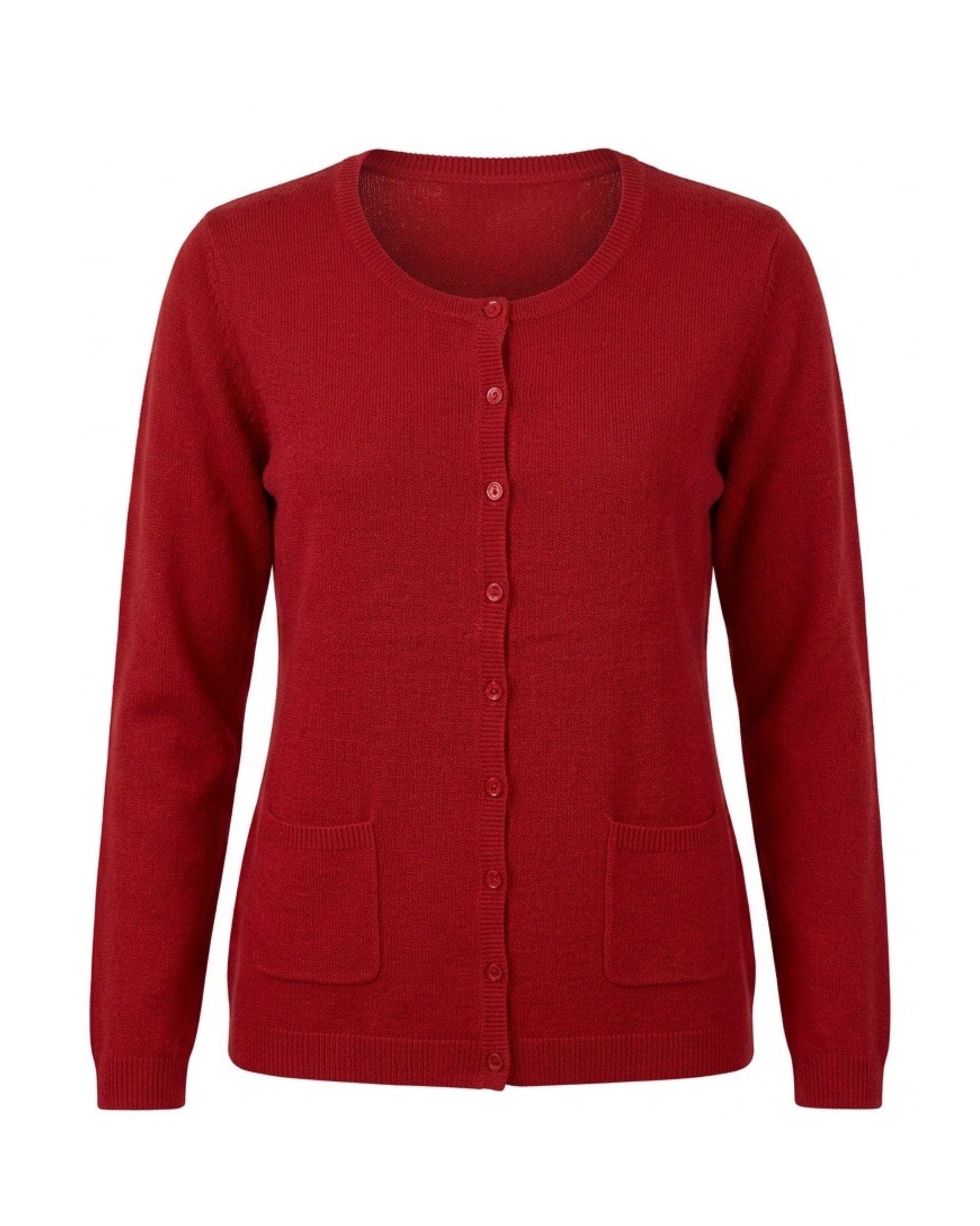 Cashmere feeling veste met zakjes verkocht door Marijke Mode