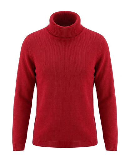 Cashmere Feeling dames coltrui met losse omslagcol in unikleur, verkrijgbaar bij Marijke Mode