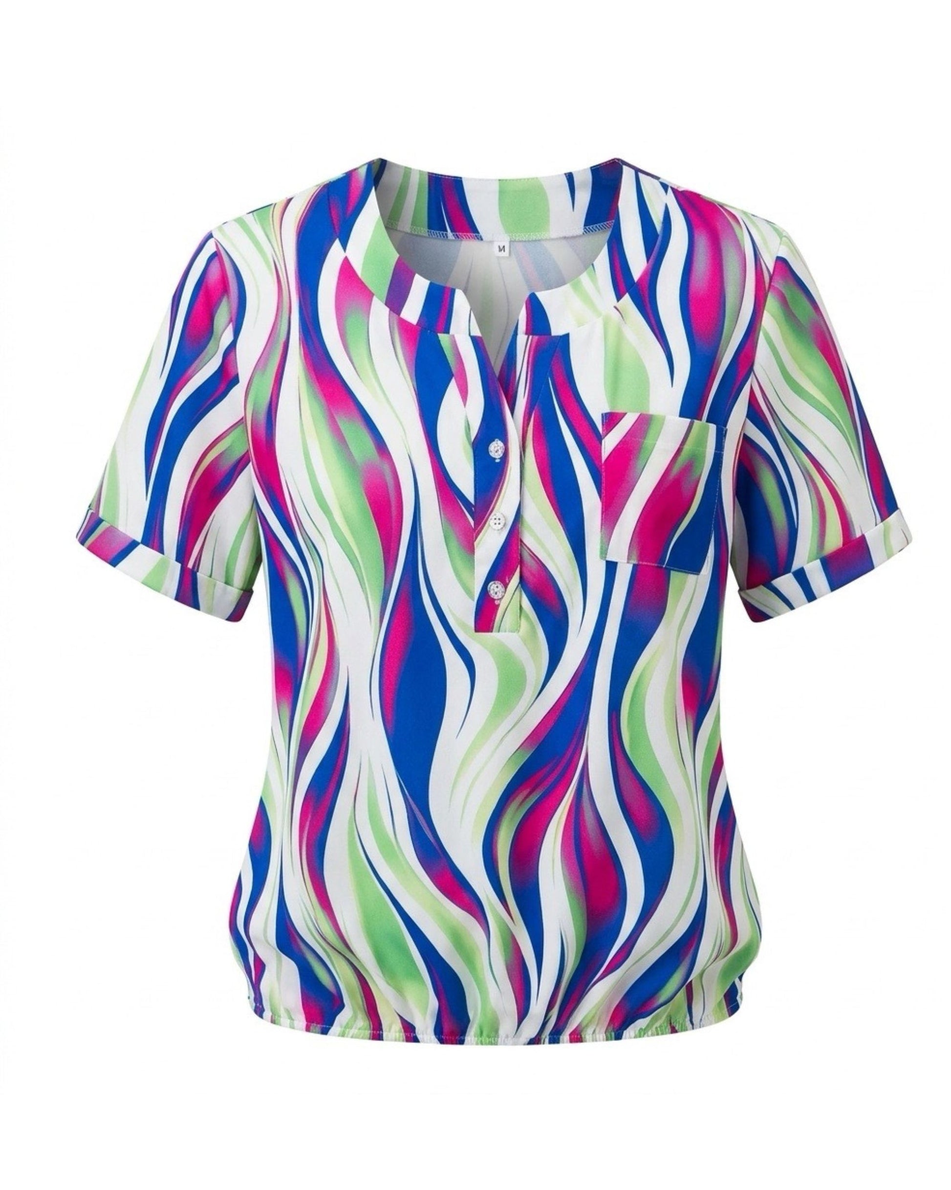 dames shirt met borst zakje door marijke mode