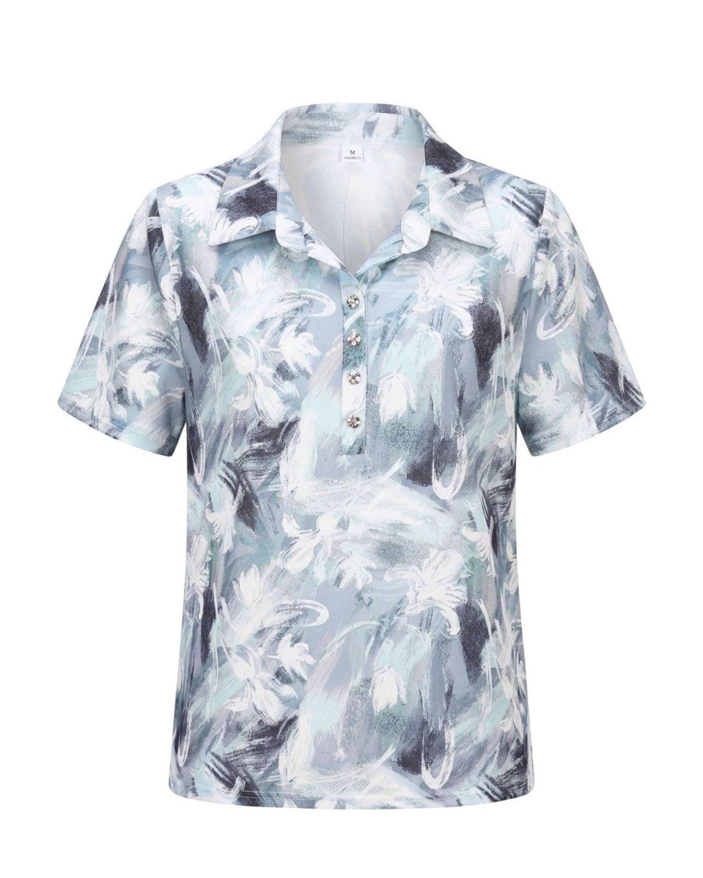 Dames Poloshirt Mint Grijs