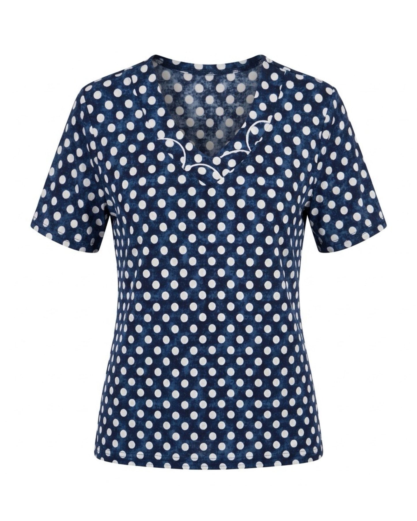 dames shirt met korte mouwen van viscose van Marijke Mode
