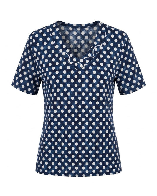 dames shirt met korte mouwen van viscose van Marijke Mode