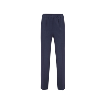 Let op Valt Klein! Dames Pantalon Deva Kort Elastiek WT - Donkerblauw