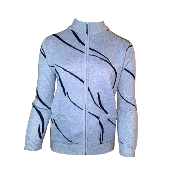 Liam damesvest met rits en zakjes – zacht, licht en sportief – Marijke Mode”