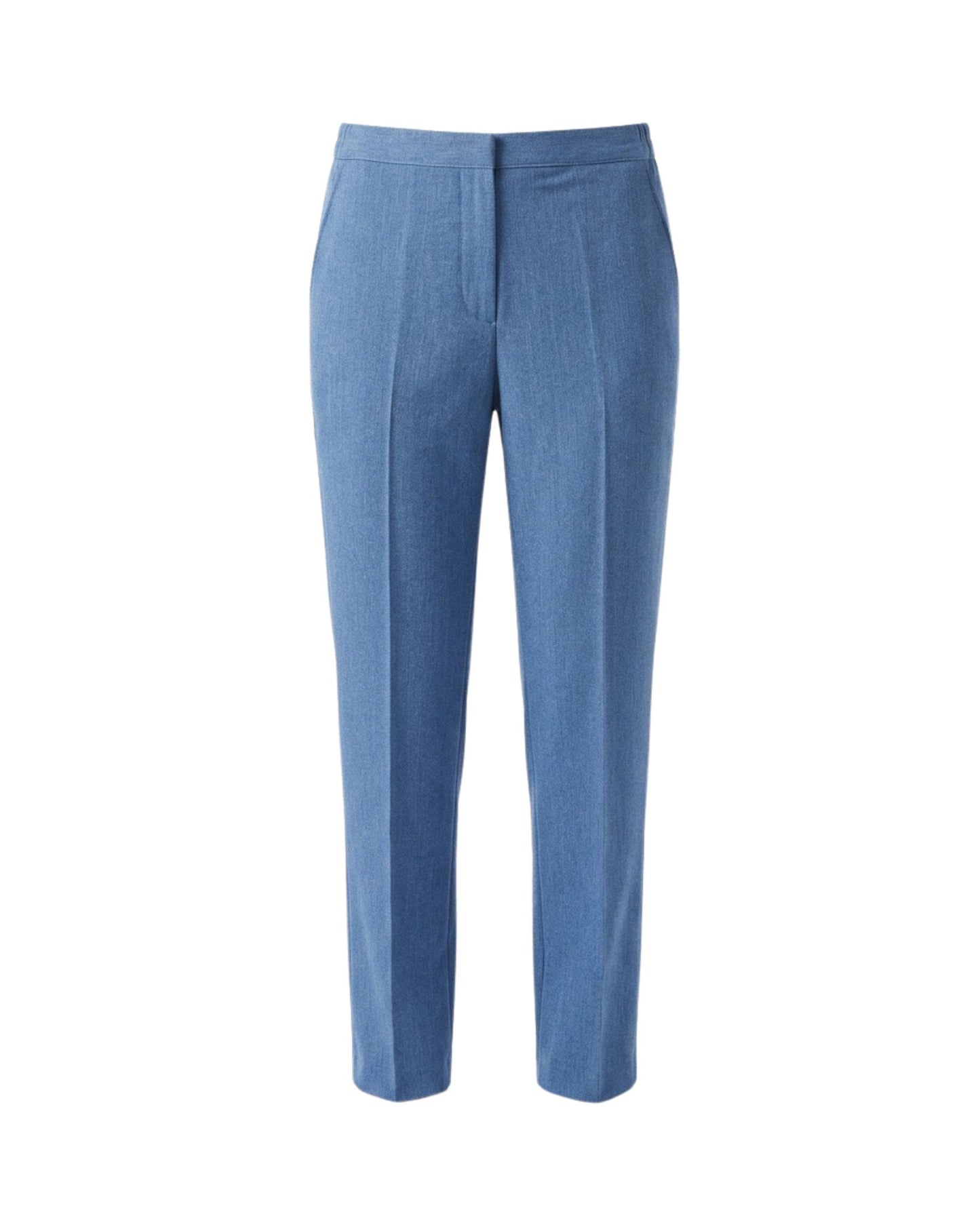 broek met elastiekeband in de taille ineen extra korte lengtemaat. Bij Marijke Mode
