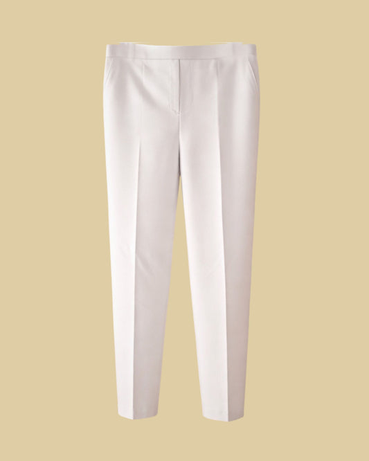 Forever Pantalon Elastiek Extra Korte Lengte Wit