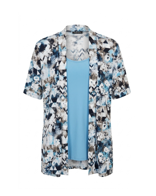 Forever two-in-one travel twinset met dessin verkocht door Marijke Mode Bassini look a like