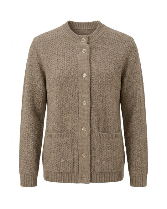 Vest met knopen van Forever in oudroze, wolwit, skyblue en beige, verkocht door Marijke Mode