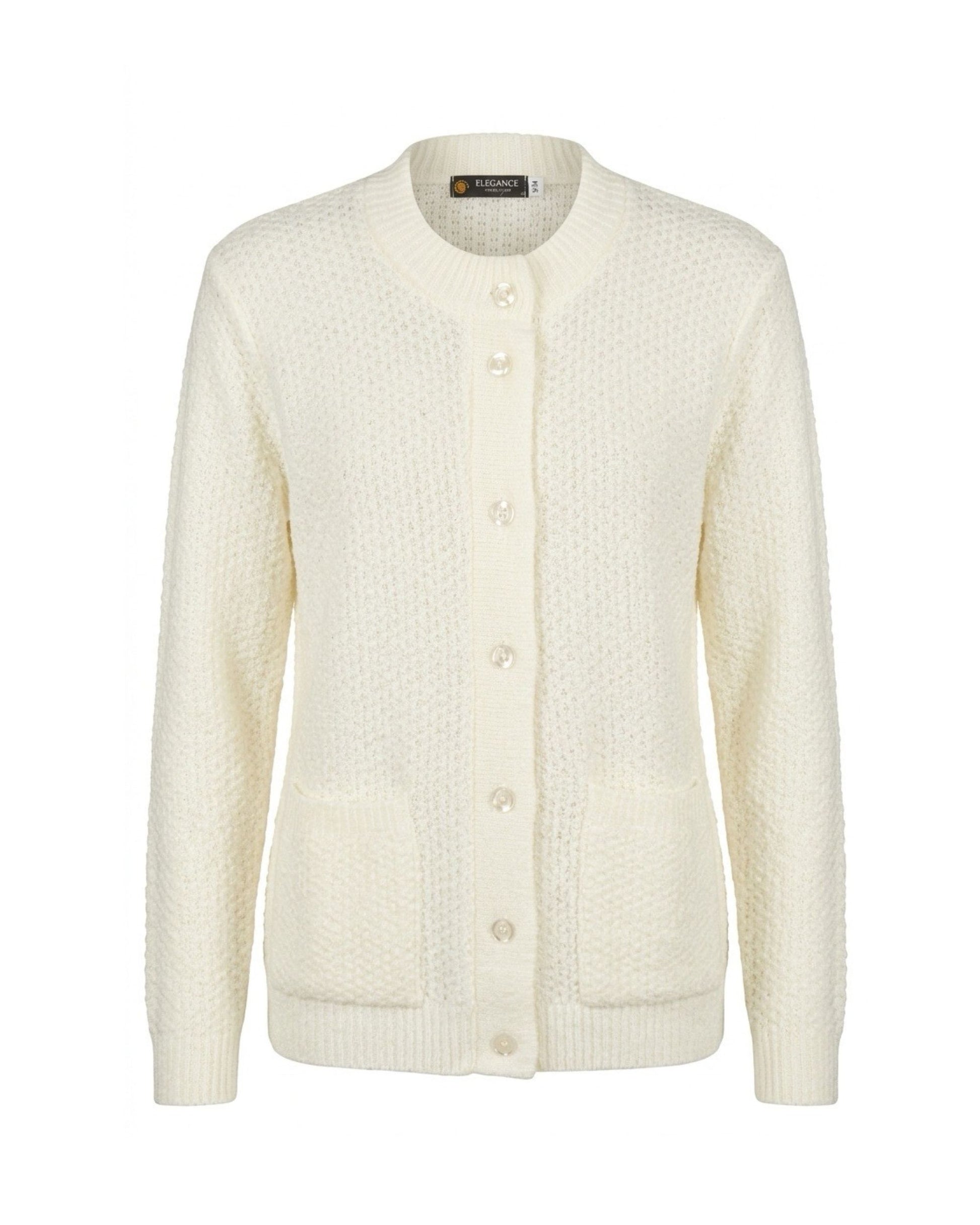 Vest met knopen van Forever in oudroze, wolwit, skyblue en beige, verkocht door Marijke Mode