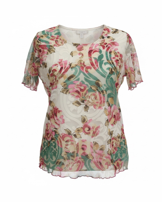 Forever Shirt Print Rood Wit Groen
