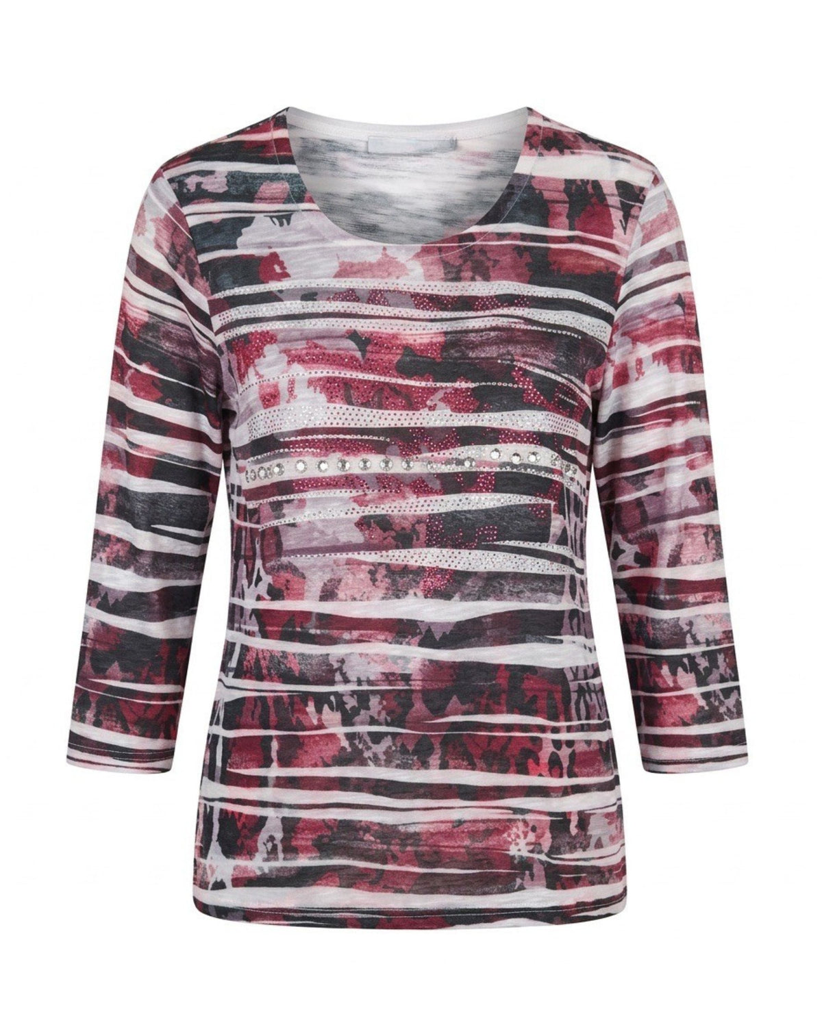 gabriella k shirt met strass steentjes bij marijke mode
