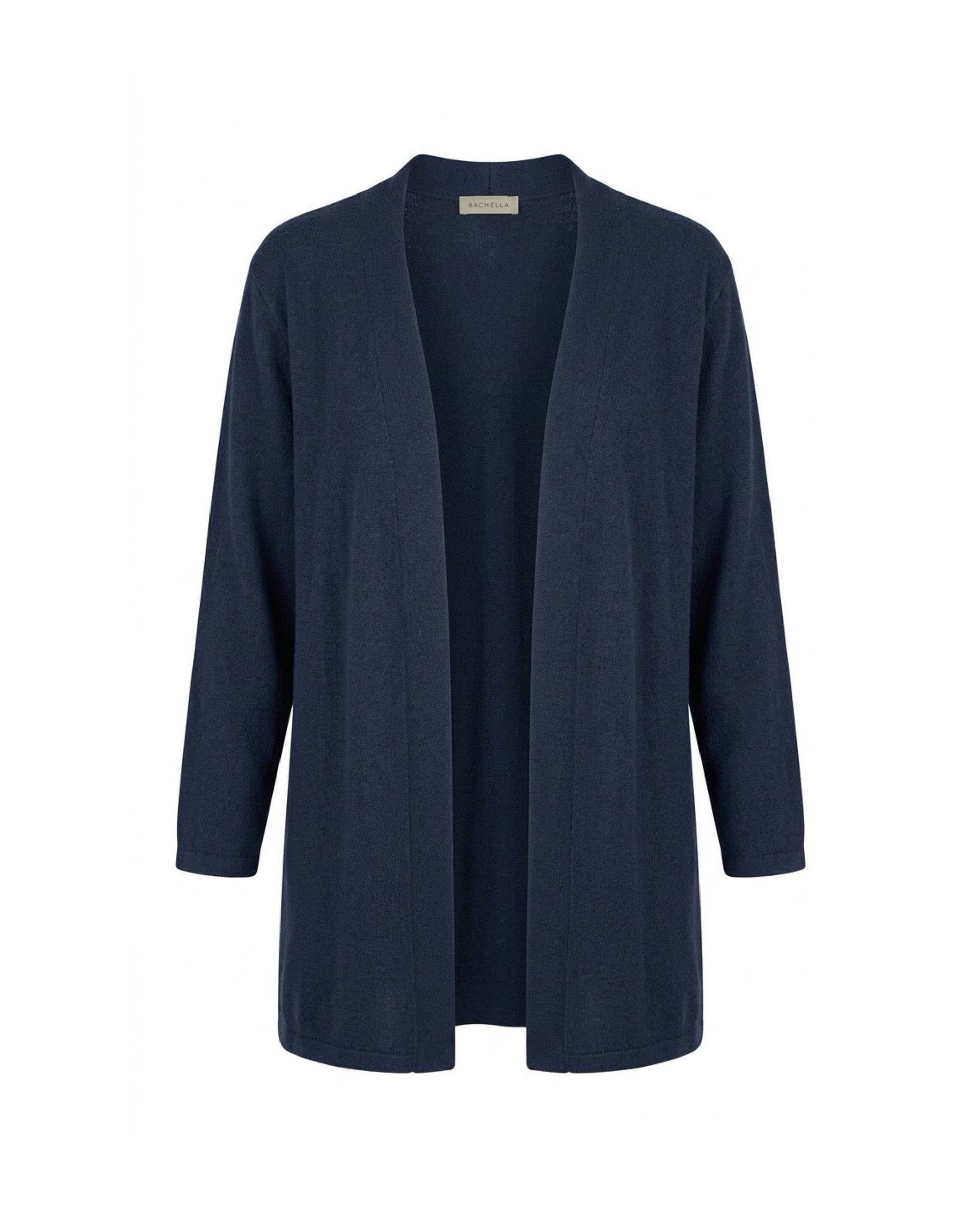 losvallend vest donkerblauw van gabriella k. Bij Marijke Mode