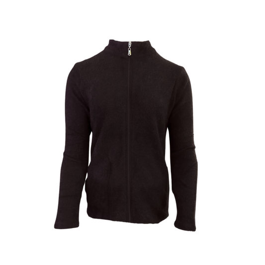 Sportief damesvest van Gabriella K in bordeauxrood – fluweelzachte Teddy Touch met soft feeling, ritssluiting en opstaand kraagje – verkrijgbaar bij Marijke Mode in bordeauxrood, zwart en donkerblauw.