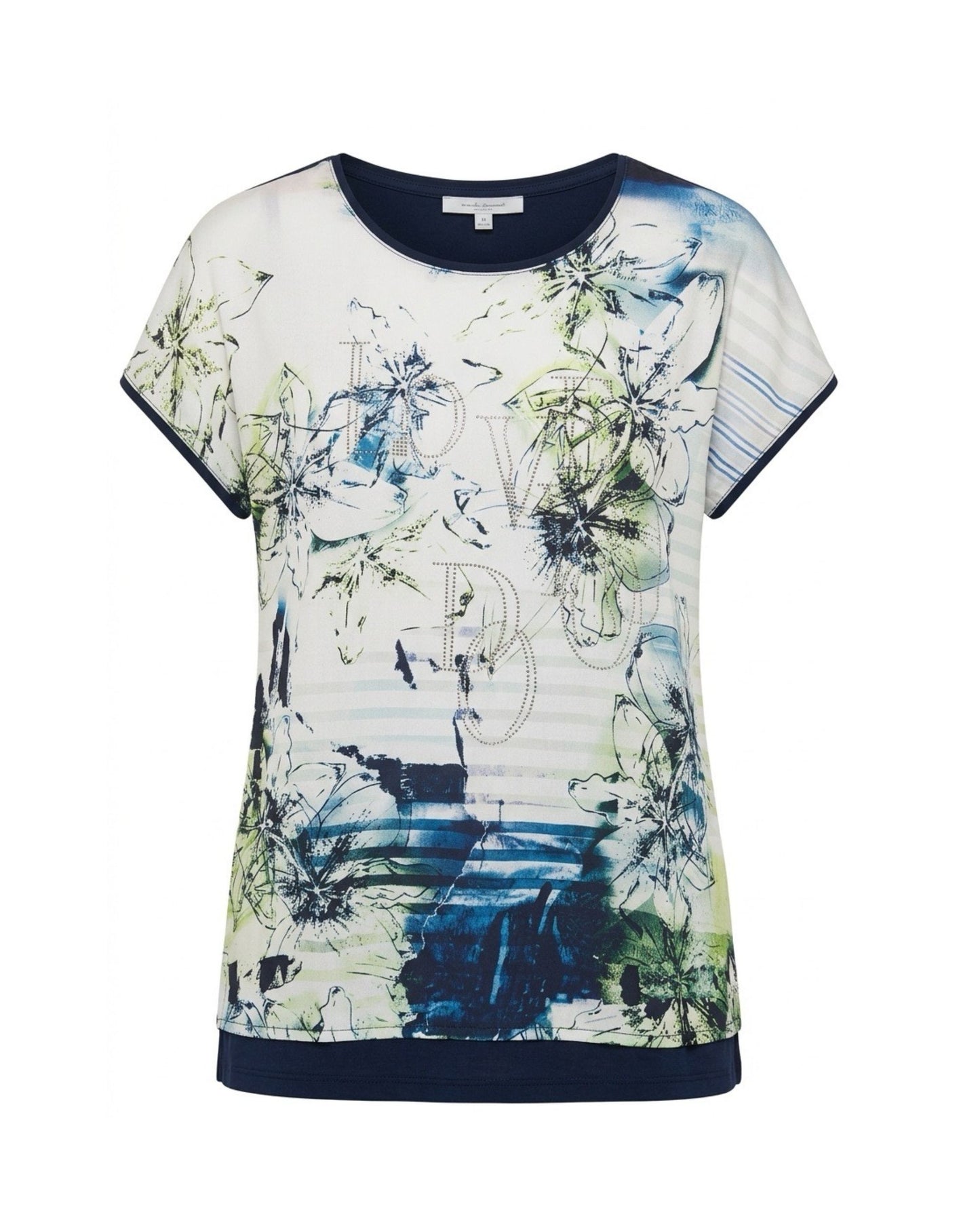 Gabrielle K. Shirt Donkerlblauw Groen