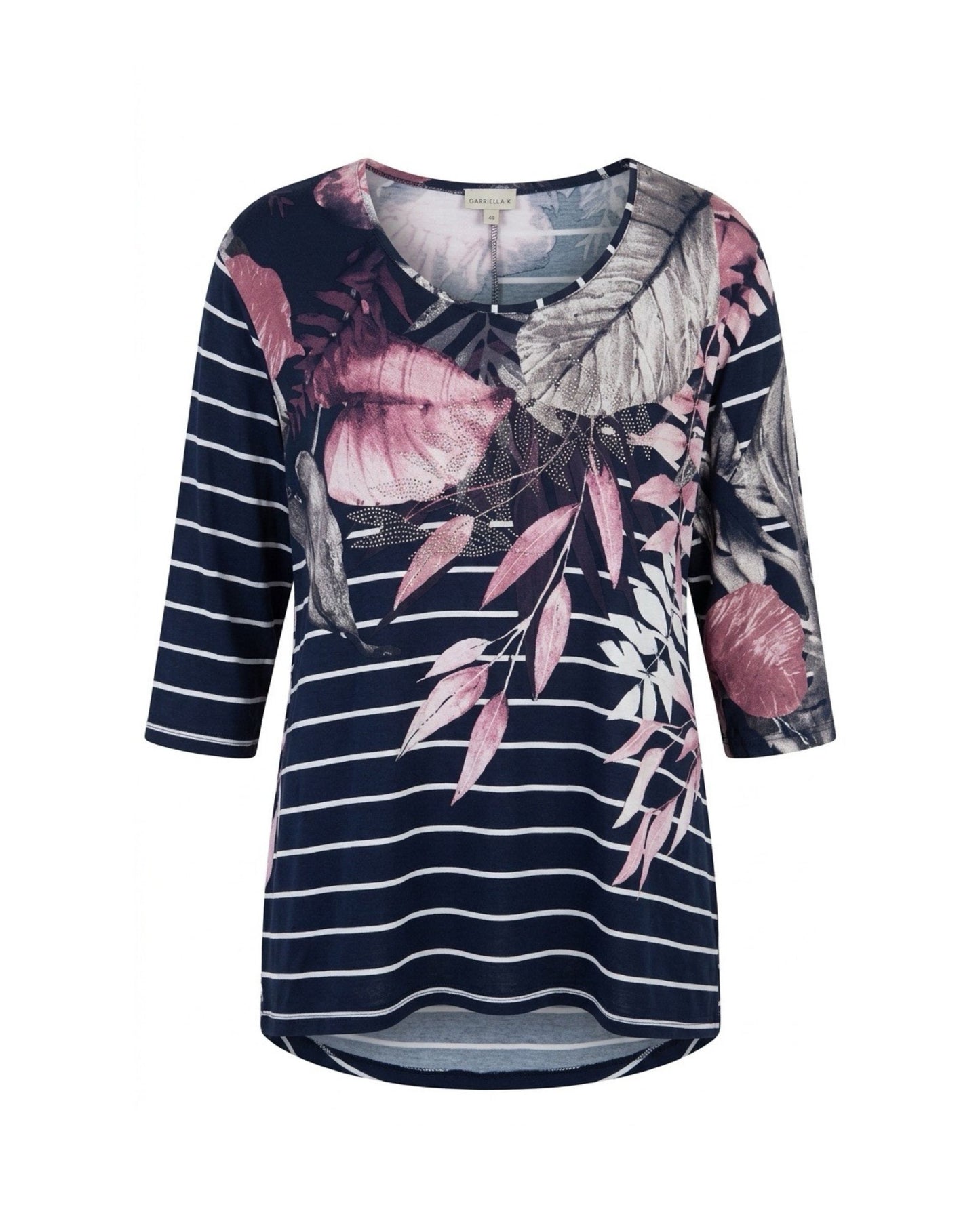 gabriella k shirt met ronde hals bij Marijke Mode