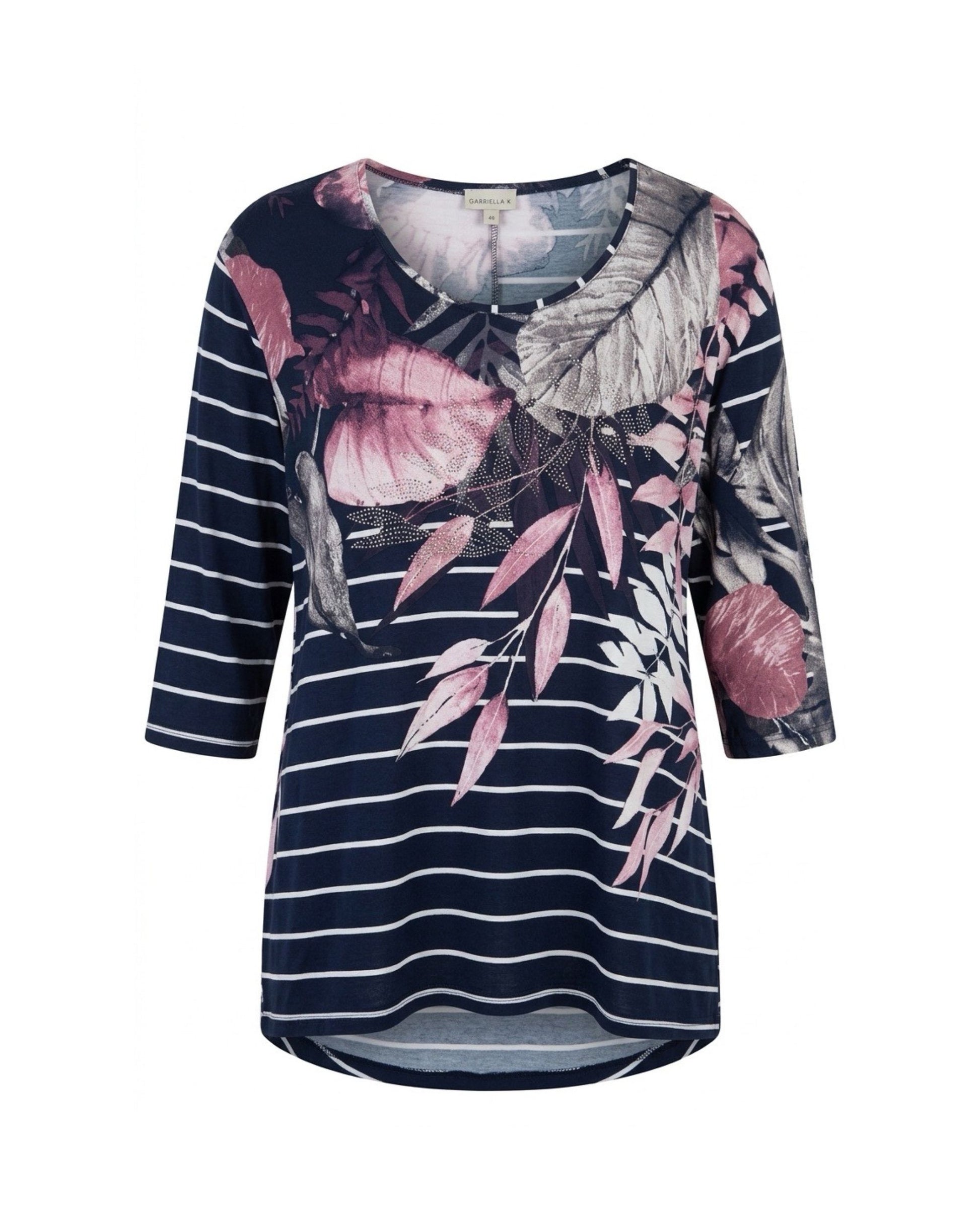 gabriella k shirt met ronde hals bij Marijke Mode