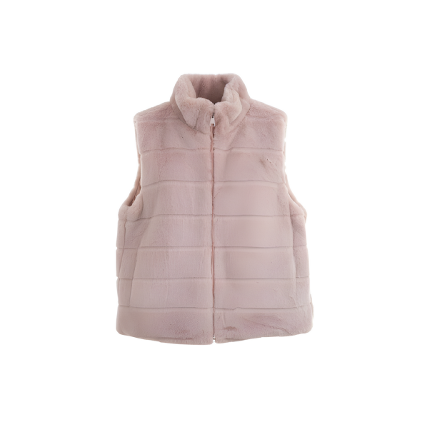 zachte gilet met zakken en rits sluiting nieuwe voorjaarsmode bij Marijke Mode