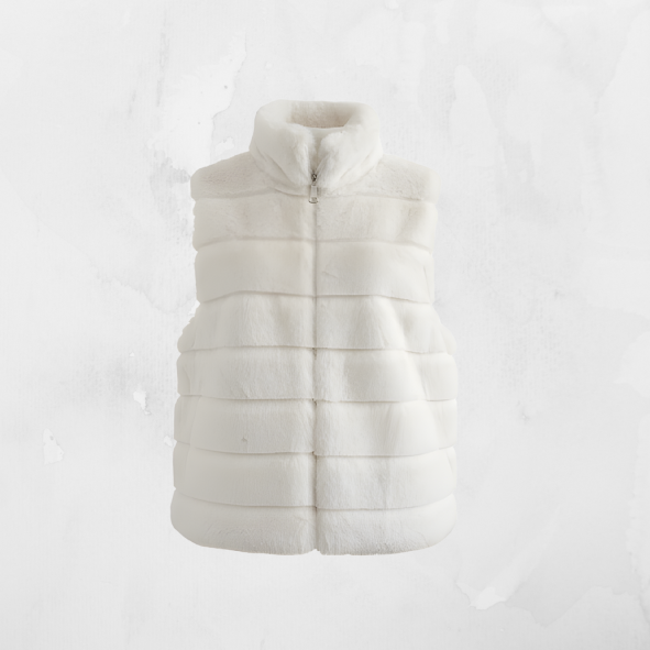 zachte gilet met zakken en rits sluiting nieuwe voorjaarsmode bij Marijke Mode