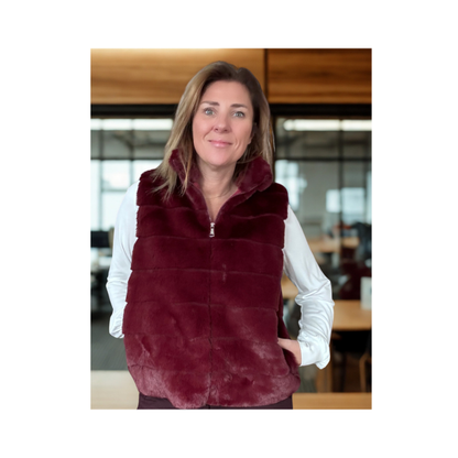 Gilet Lola Burgundy