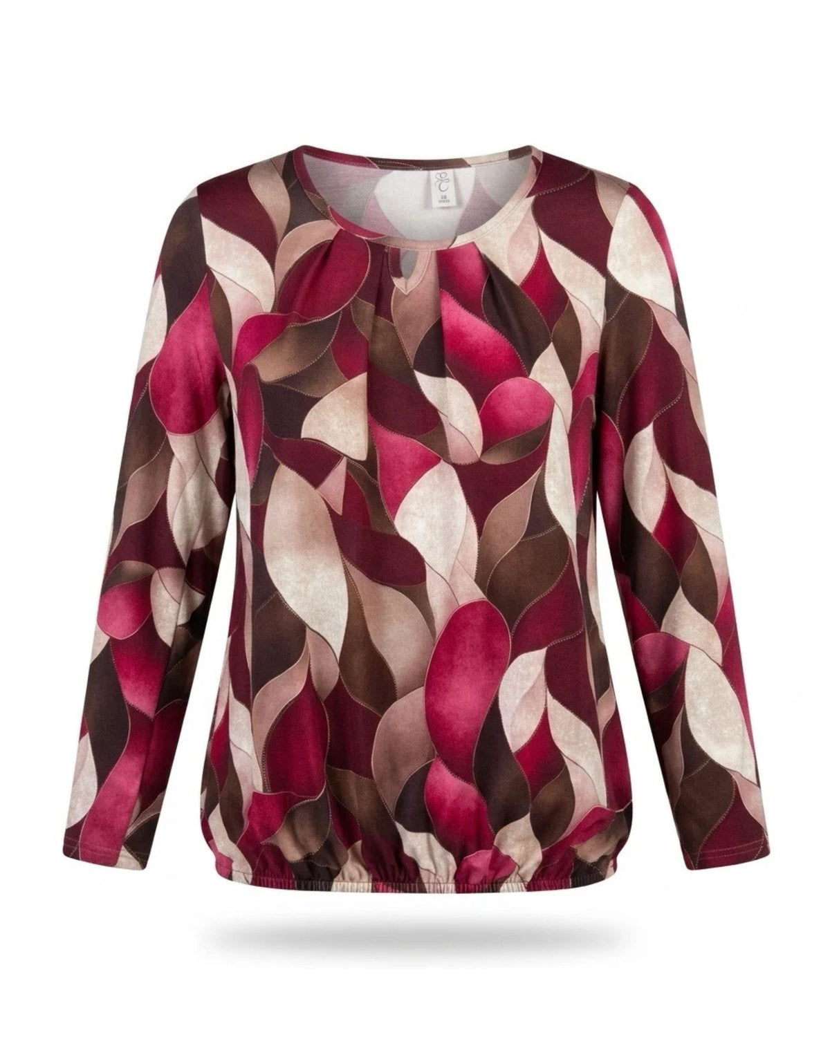 warme blousonshirts bij Marijke Mode. Shirts met elastiek