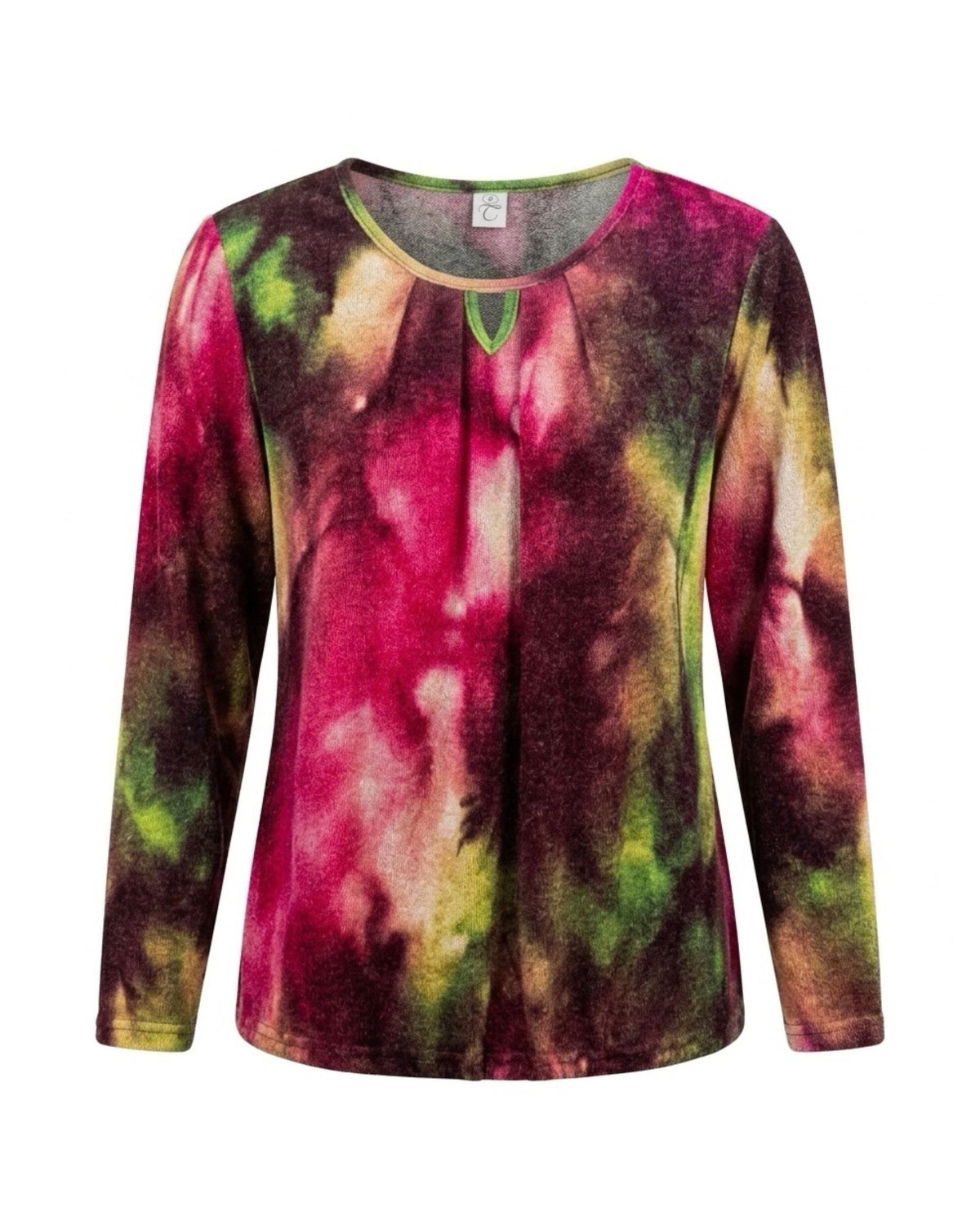 Heerlijk zacht blousonshirt in warme kwaliteit met lange mouwen en elastiek aan de onderkant. Shop bij Marijke Mode.