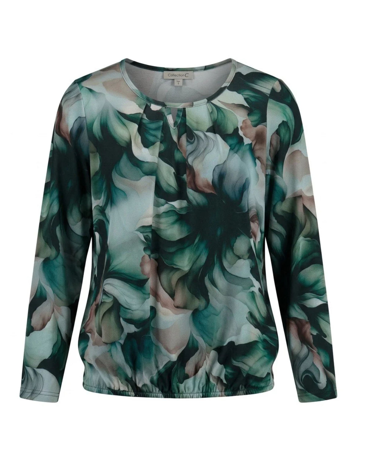 warme blousonshirts bij Marijke Mode. Shirts met elastiek