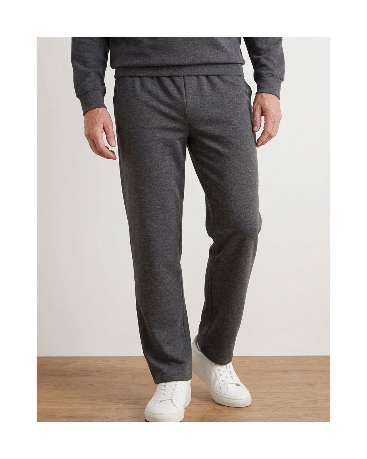 heren pantalon broek met elastieke band in jersey kwaliteit bij marijke mode