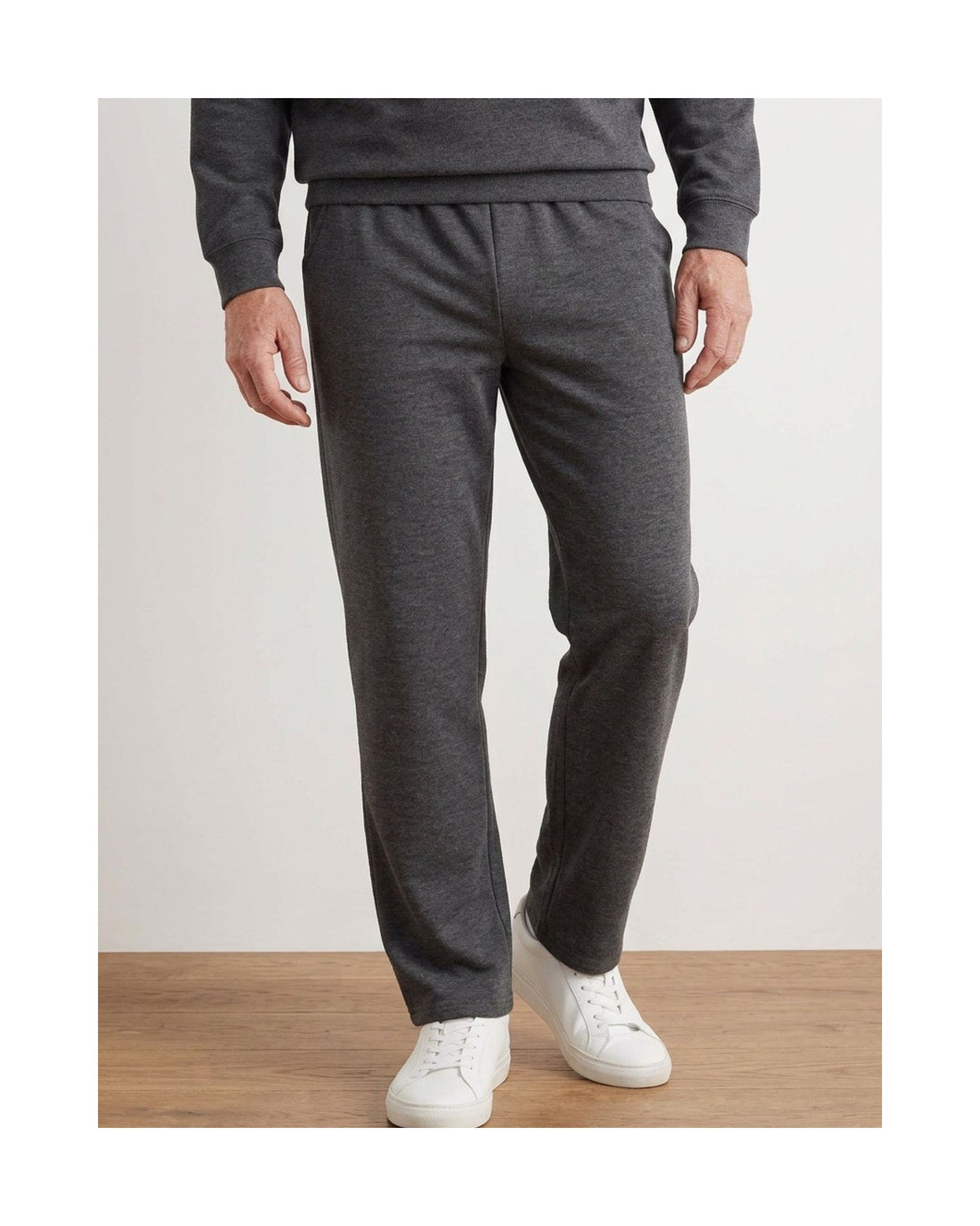 heren pantalon broek met elastieke band in jersey kwaliteit bij marijke mode