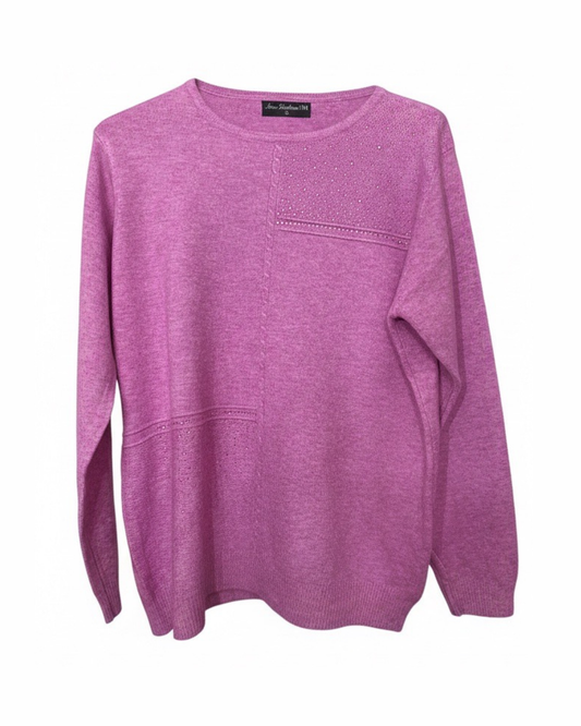 Zachte Liam damestrui met subtiel strassdetail in voorjaarskleur van Marijke Mode