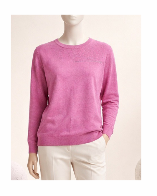 Zachte Liam damestrui met subtiel strassdetail in voorjaarskleur van Marijke Mode