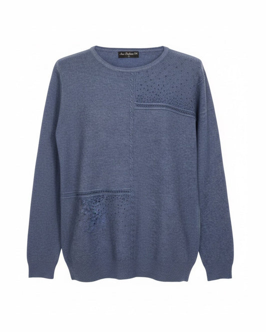 Zachte Liam damestrui met subtiel strassdetail in voorjaarskleur van Marijke Mode