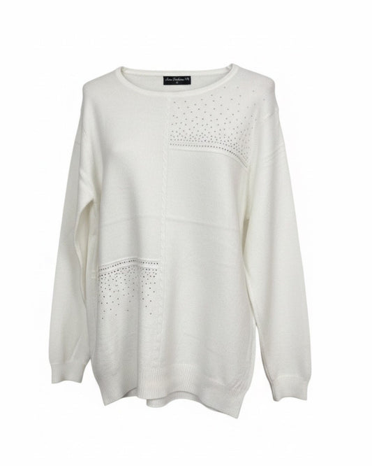 Zachte Liam damestrui met subtiel strassdetail in voorjaarskleur van Marijke Mode