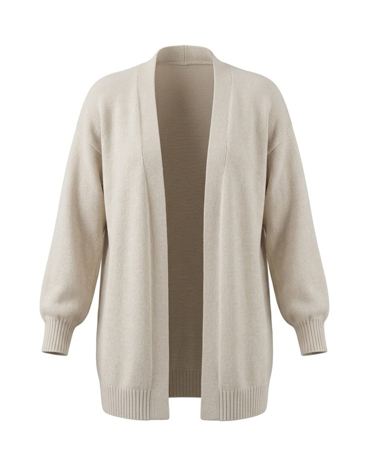 Losvallend warm vest met zakken en boorden, verkrijgbaar bij Marijke Mode.