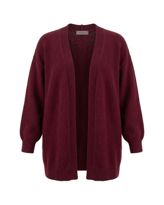 Losvallend warm vest met zakken en boorden, verkrijgbaar bij Marijke Mode.