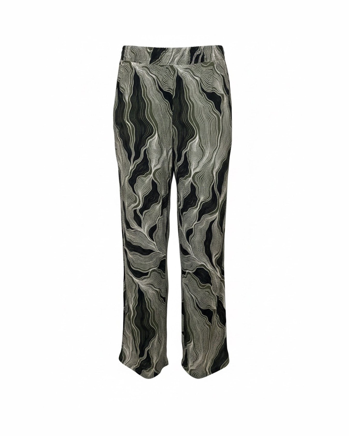 MXO 100% viscose loose fit instapbroek met elastische band en zakken – Marijke Mode