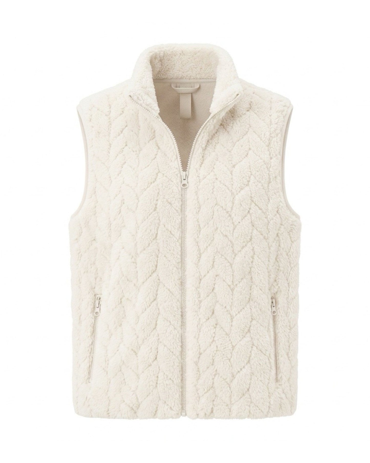 MXO dames gilet bodywarmer met ritssluiting, opstaande kraag en afsluitbare zakken bij Marijke Mode