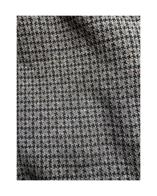 MXO dames instapbroek met print, brede elastische tailleband, steekzakken en normale lengtemaat, verkrijgbaar bij Marijke Mode.