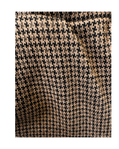 MXO dames instapbroek met print, brede elastische tailleband, steekzakken en normale lengtemaat, verkrijgbaar bij Marijke Mode