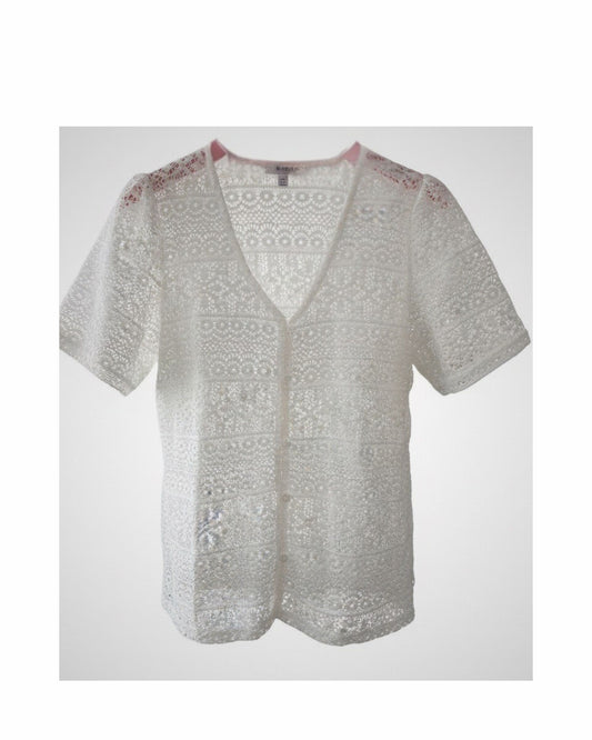 mxo blouses kant korte mouwen bij marijkemode