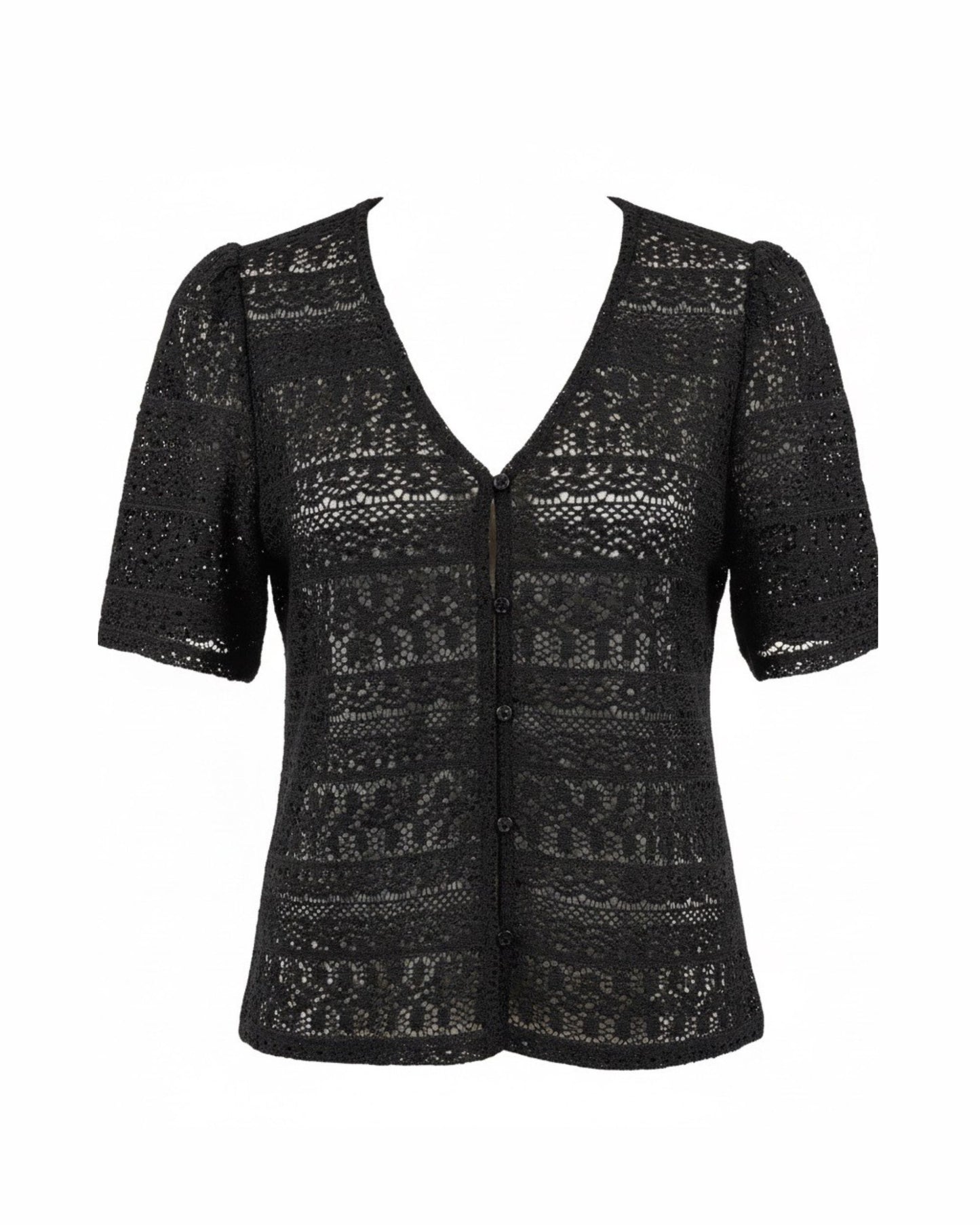 mxo blouses kant korte mouwen bij marijkemode