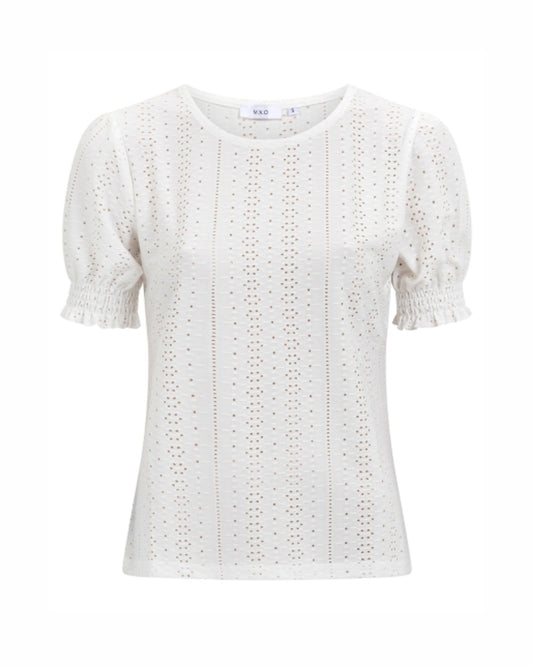 mxo shirt broderie merk MXO. bij Marijke Mode