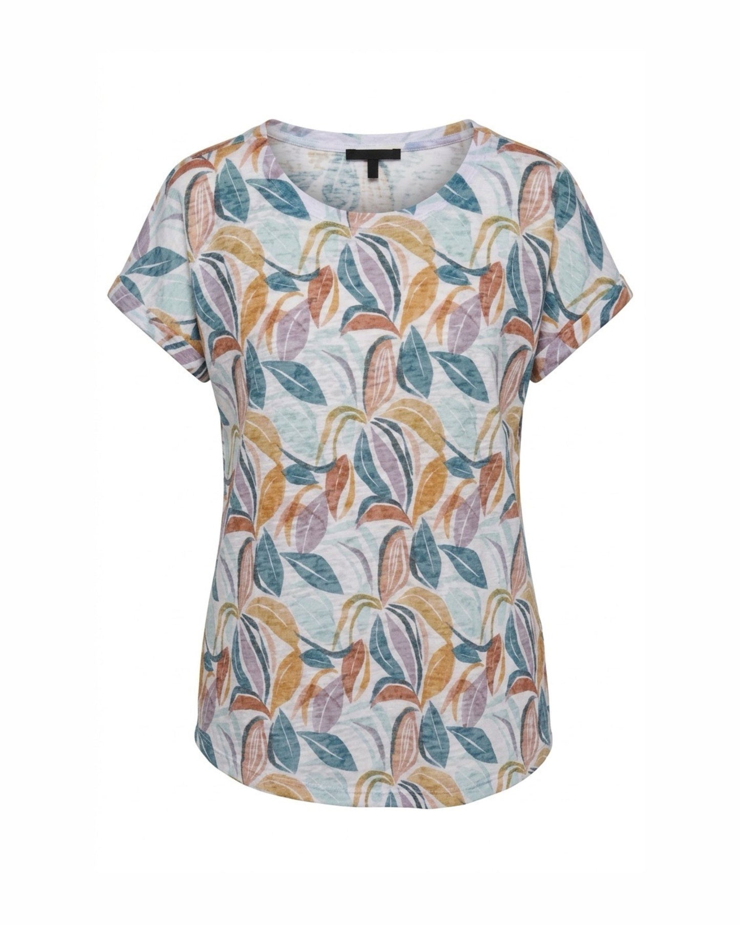 MXO T-Shirt Bloem Petrol Lila