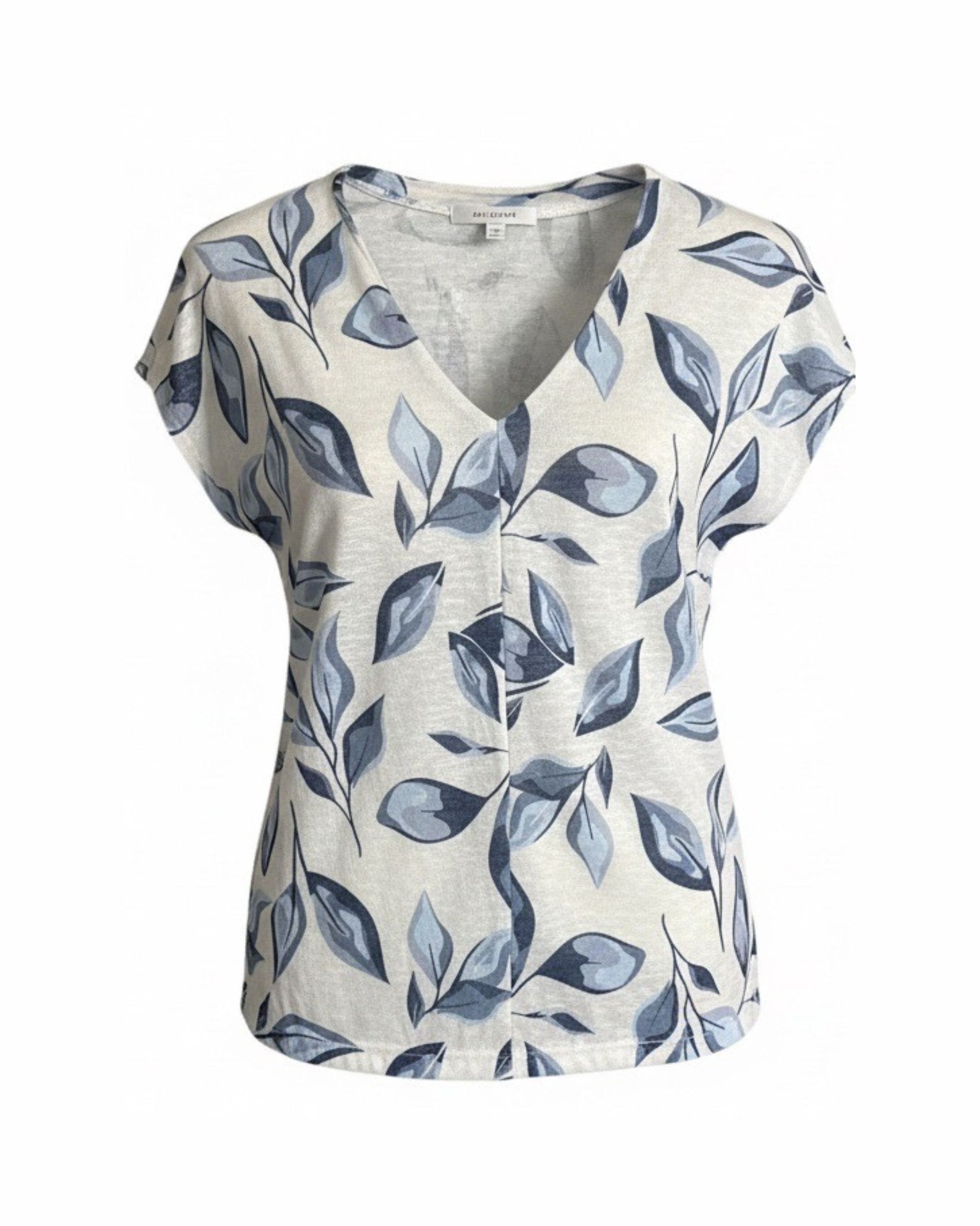 T-Shirt Met V-Hals En Elastiek Van MXO In Diverse Kleuren Verkocht Door Marijke Mode