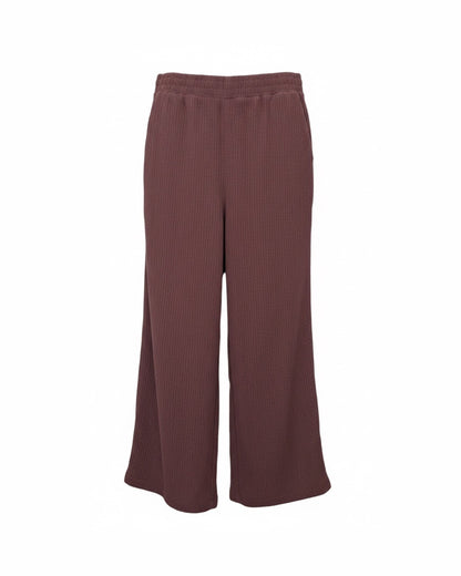 MXO loose fit instapbroek met elastische band en zakken in uni kleuren en prints – Marijke Mode