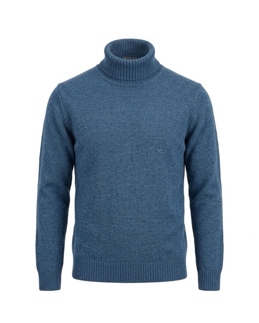 Warme Marinello-coltrui met omslagcol, verkrijgbaar bij Marijke Mode.