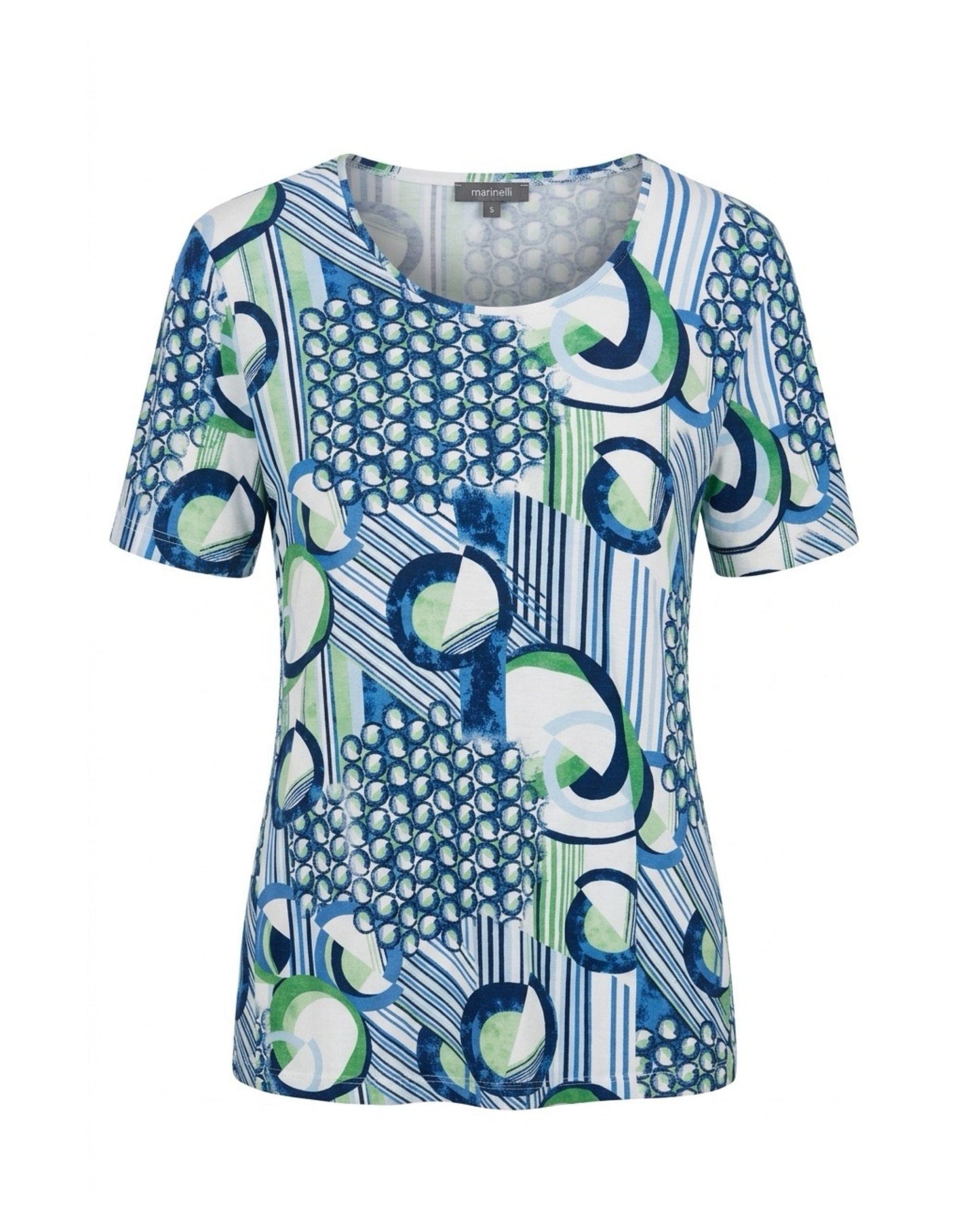 Marinello Shirt Cirkel Blauw Groen