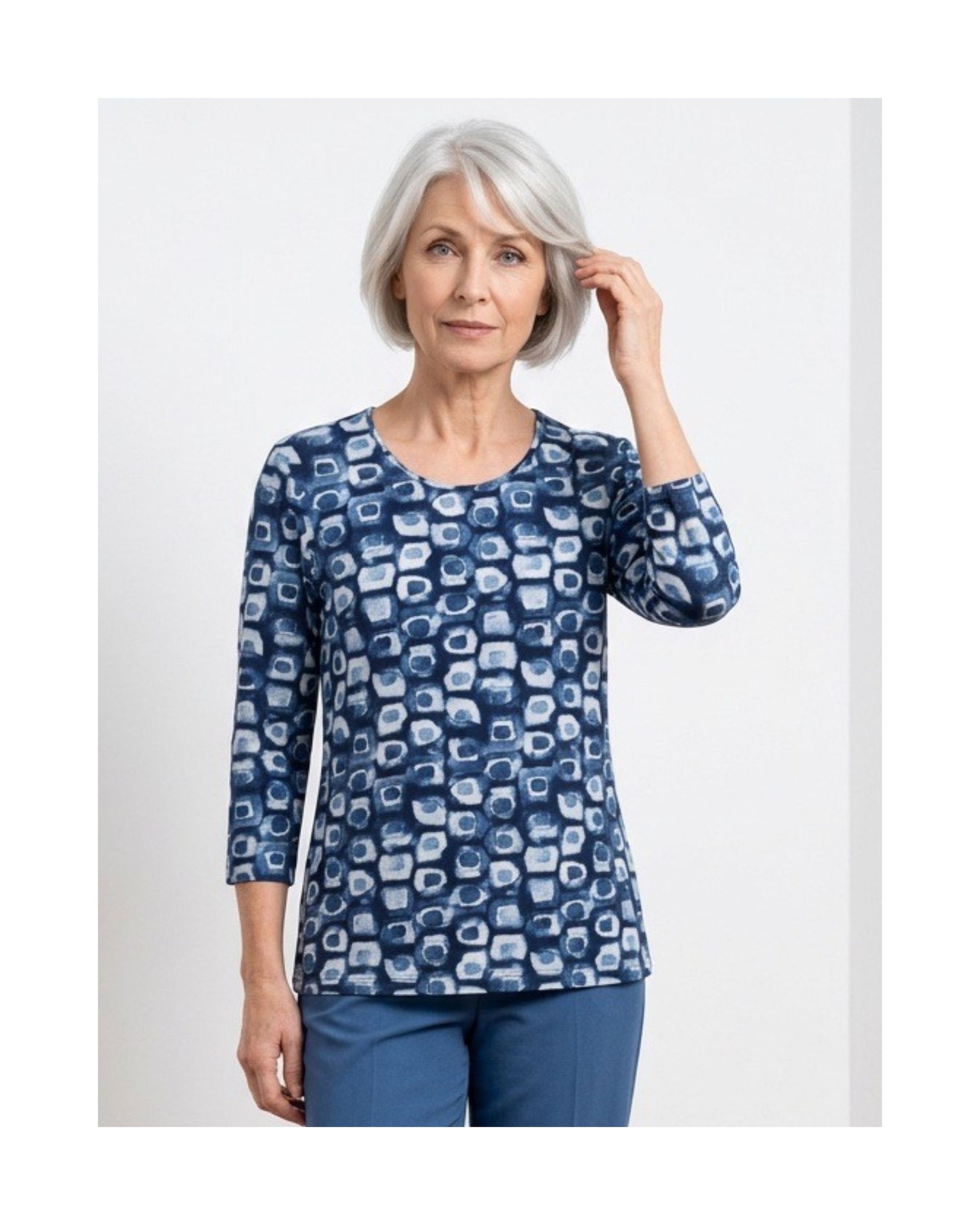 marinello viscose shirts ronde hals bij Marijke Mode